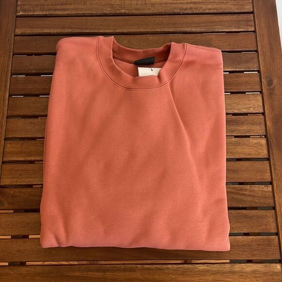 NWT Jordan Flight Fleece Crewneck Oversized Sweatshirt Sky J Orange - Picture 5 of 7